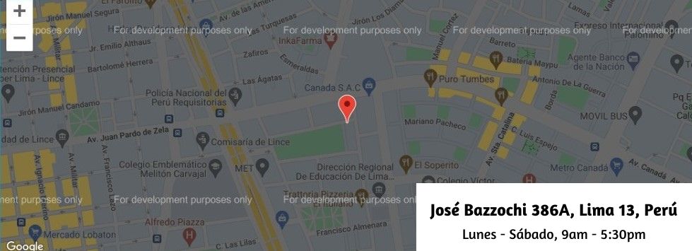 José Bazochi 386A, Lima 13, Perú