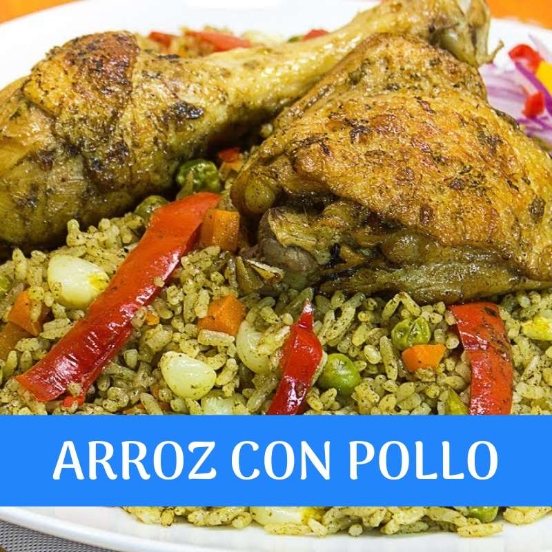 arroz con polloplatos