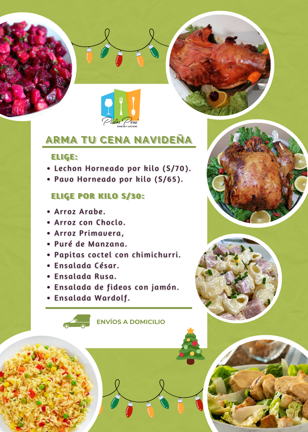 lista para navidad platos
